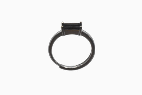 Ameya अमेय | Onyx | Ring | Silber | Rhodiniert